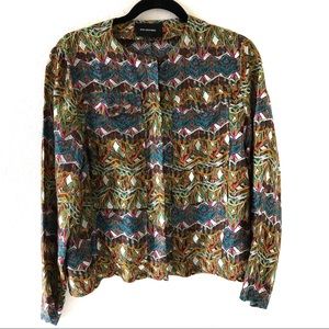 WON HUNDRED SHORT SILK BLOUSE/jacket